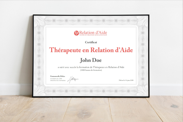 Diplome de Thérapeute en Relation d'Aide ou Psychopraticien